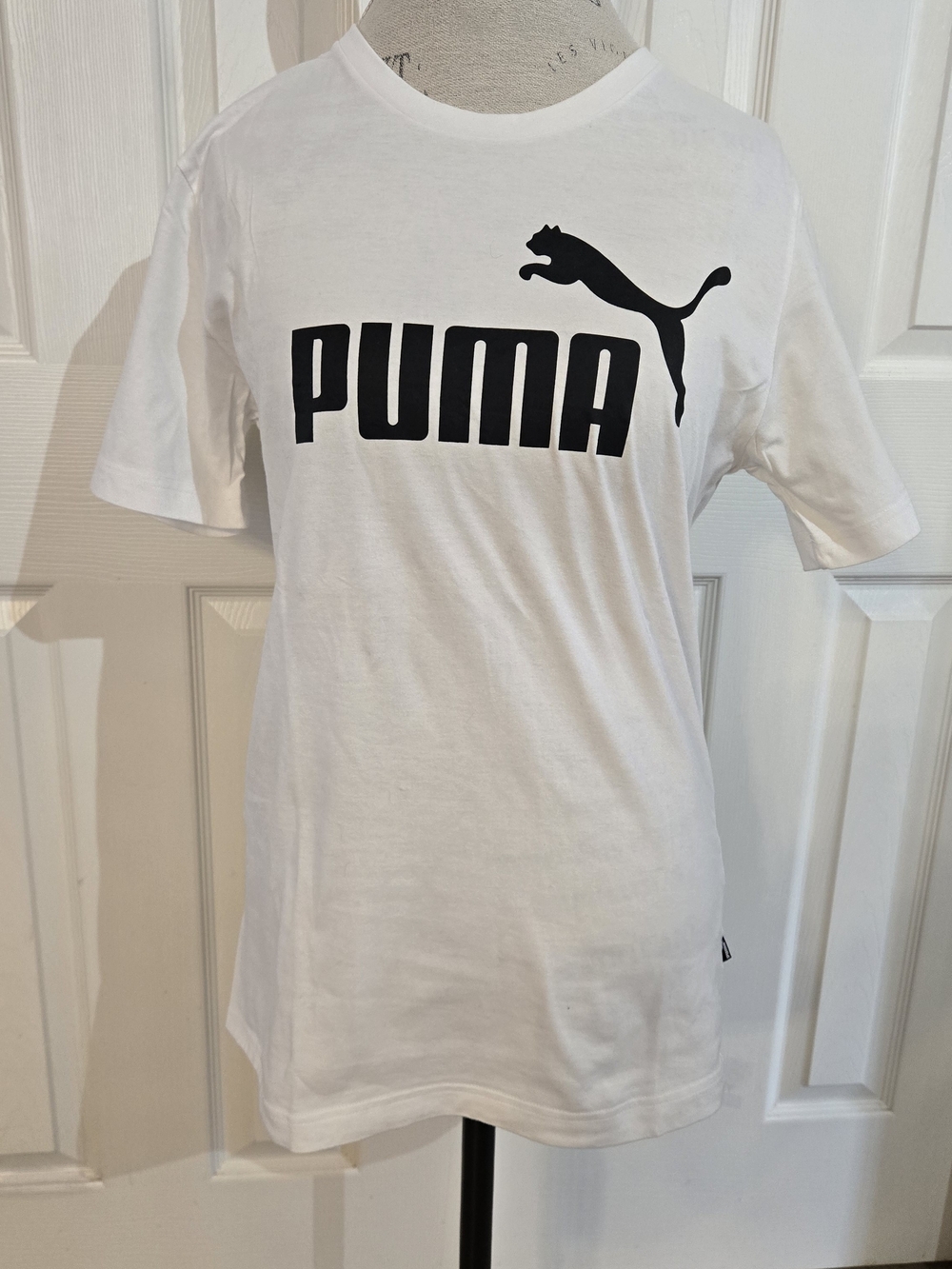 PUMA White Logo Graphic Tee
